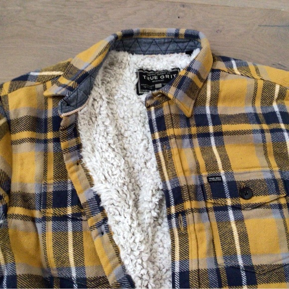 New Mountain Peak Shirt Jacket Sherpa lining Sundance Catalog - Picture 5 of 8